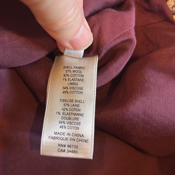 NWT REBECCA TAYLOR techy houndstooth wool blend jacket size L msrp $525 - Picture 13 of 15